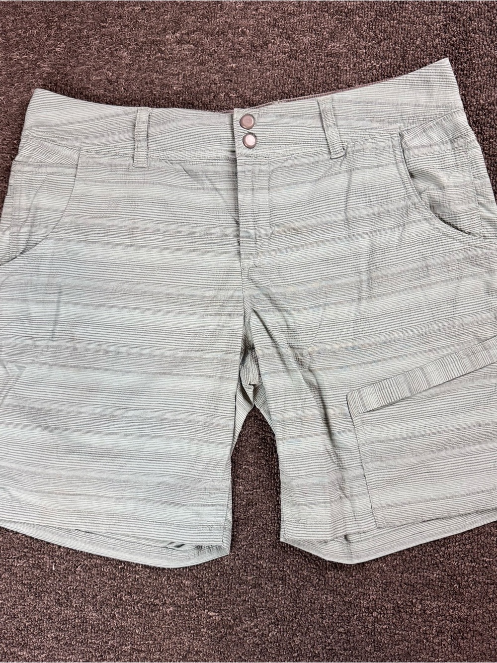 Horny Toad “Aquifer 8in” Women’s Shorts Heathered Teal Size 6 (AKA Toad & Co)